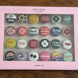 Kate Spade Colorful Magnet Set - 24 magnets
